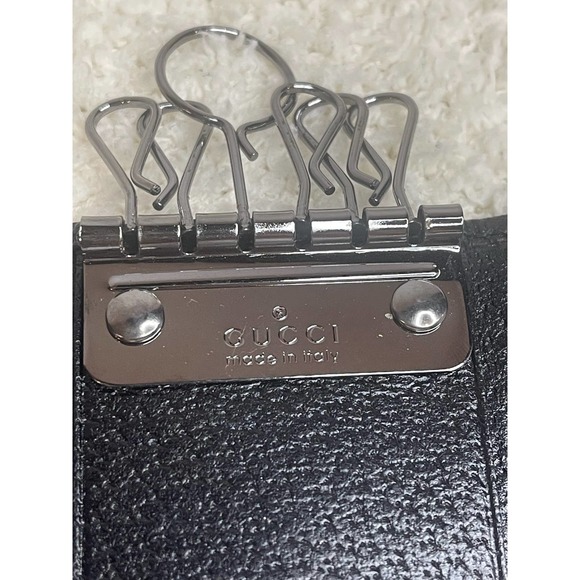 Gucci GG Monogram Black Canvas Key Case- Authentic - Picture 15 of 17